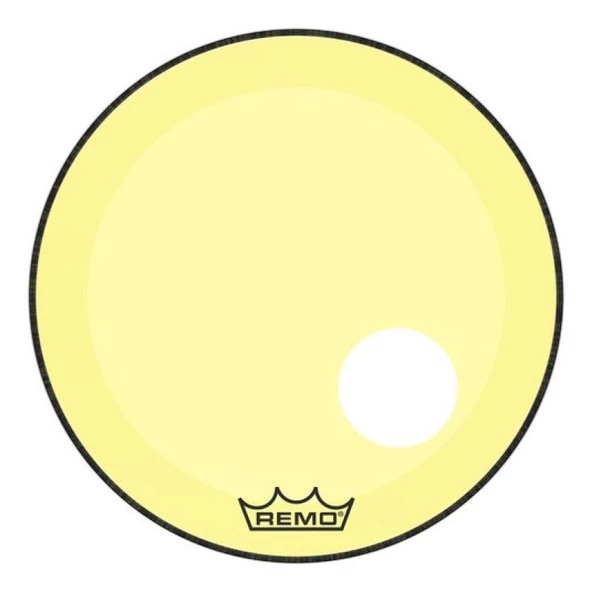 REMO P3-1322-CT-YEOH POWERSTROKE® P3 22 inç Sarı Delikli Bas Davul Derisi - Resim 2