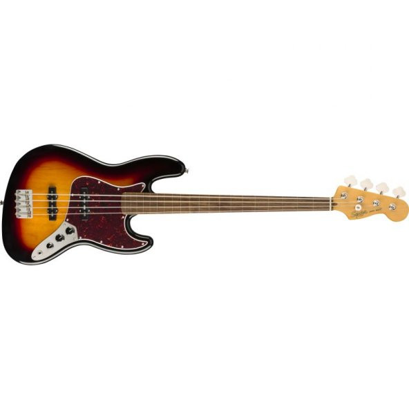 Squier Classic Vibe 60s Jazz Bass Laurel Klavye 3-Color Sunburst Bas Gitar