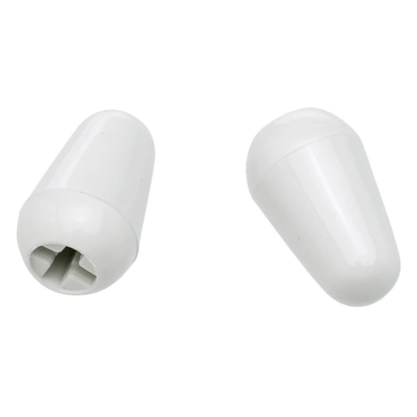 Fender Stratocaster Switch Tips White 2 Kontrol Düğmesi