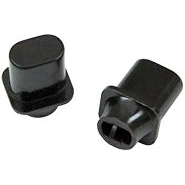 Fender Pure Vintage Telecaster Top-Hat Switch Tips Black 2 Kontrol Düğmesi - 2