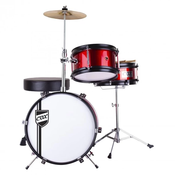 Cox Junior (Kırmızı) Çocuk Baterisi - Resim 2