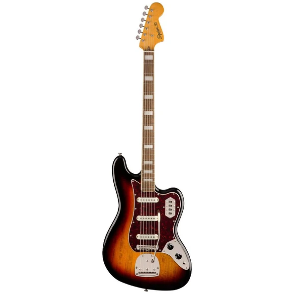 Squier Classic Vibe Bass VI Laurel Klavye 3 Ton Sunburst 6 Telli Bas Gitar - Resim 2