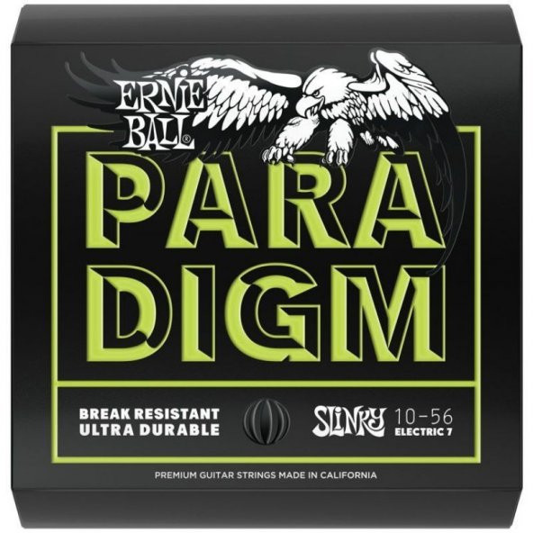 ERNIE BALL P02028 Paradigm 7 telli Regular Slinky 10-56 Elektro Gitar Tel Seti