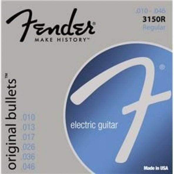 Fender Original Bullet 3150R Pure Nickel .010-.046 Elektro Gitar Teli