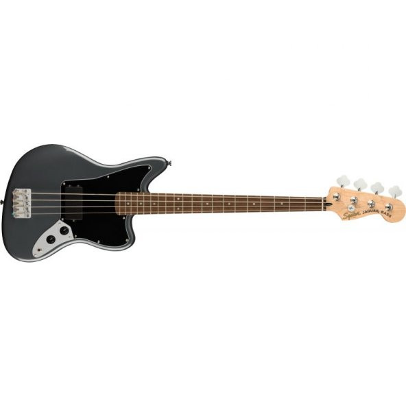 Squier Affinity Jaguar Bass H Laurel Klavye Charcoal Frost Metallic Bas Gitar