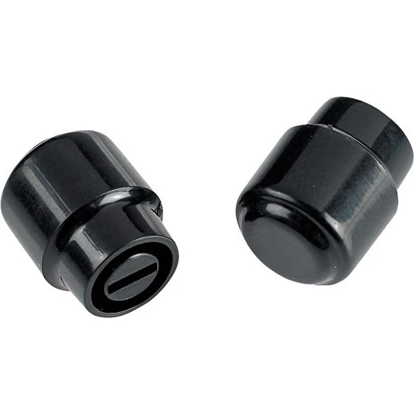 Fender Telecaster Barrel Switch Tips Black 2 Kontrol Düğmesi - 2