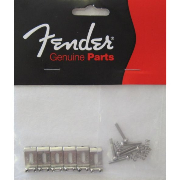 Fender American Standard Stratocaster Bridge Saddles 08-Present Nickel Set of 6 Köprü Yedek Parça