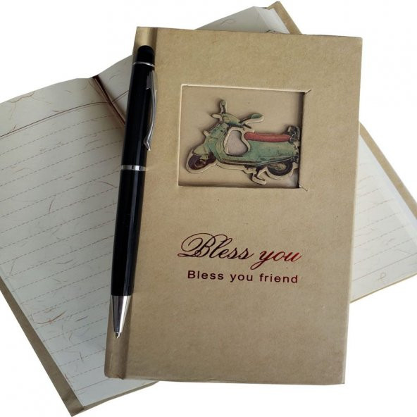 Tasarım Hatıra Defteri Ve Touchpen Tükenmez Kalem