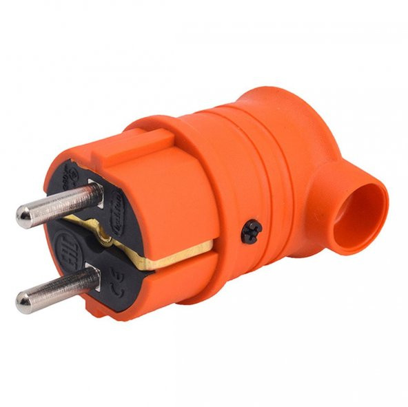 Bylion Monofaze Kauçuk Erkek Eğik Fiş Turuncu - 2