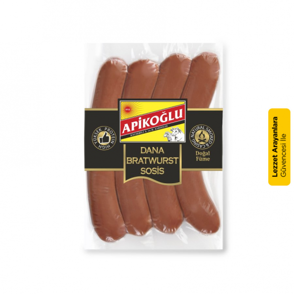 Apikoğlu Dana Bratwurst Sosis 330- 370 gr 6lı Paket - 2