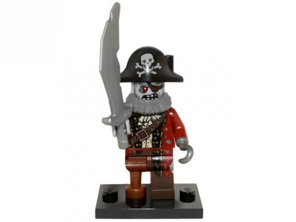 Lego Minifigür 71010 - Seri 14 Monsters - Zombie Pirate