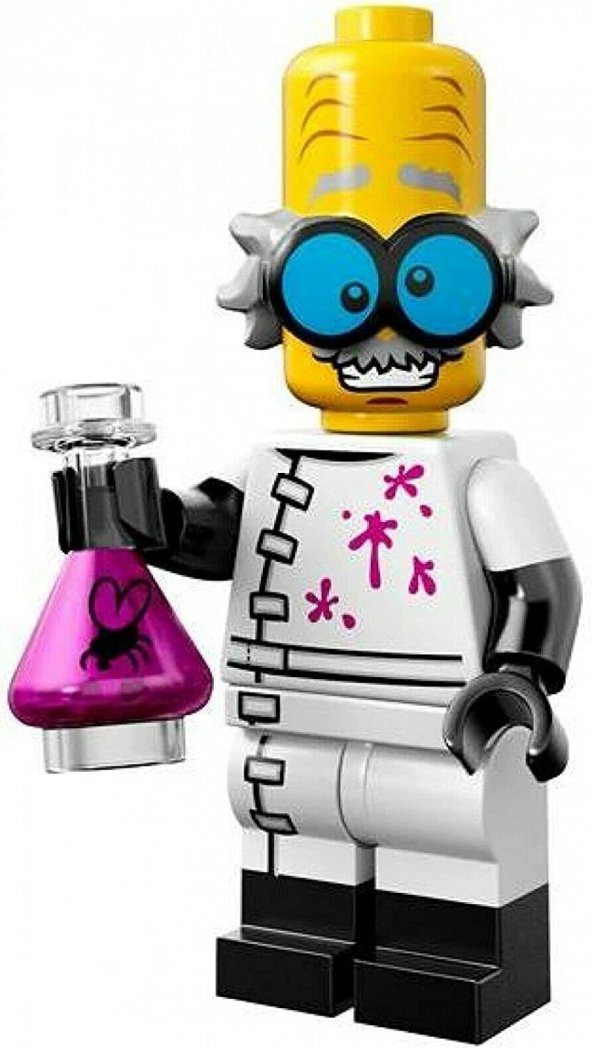 Lego Minifigür 71010 - Seri 14 Monsters - Mad Scientist