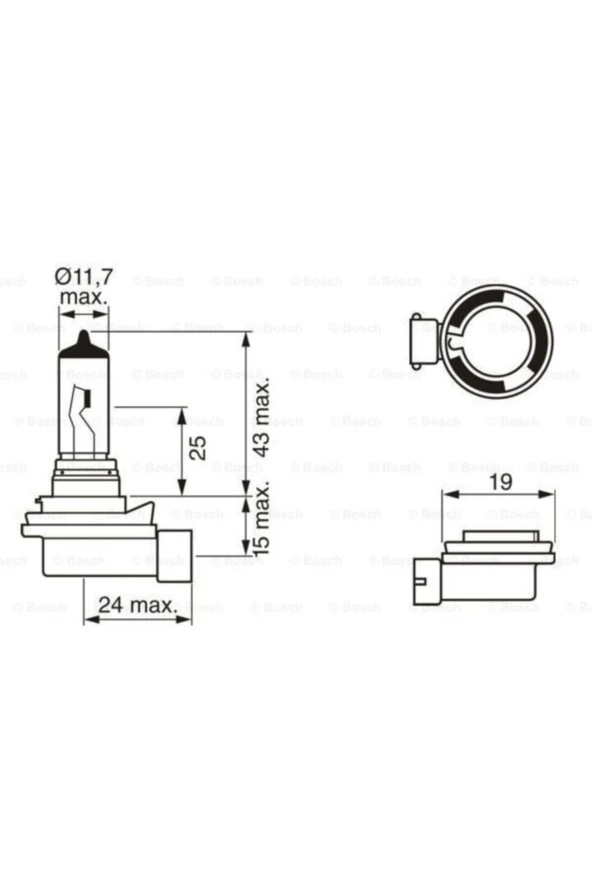 Ampul - Pure Light - 12 V - H8 - 35 W - Pgj19-1 H8 Pgj19-1- - 3