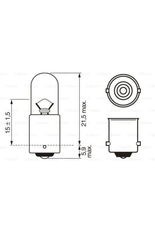 Ampul 12v T4w Ba9s Pure Light - Bos-1987301023 - 3