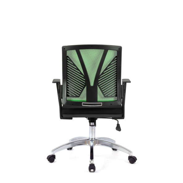 Herkese Mobilya Savona Yeşil Fileli Krom Çalışma Koltuğu Ofis Koltuğu - 2