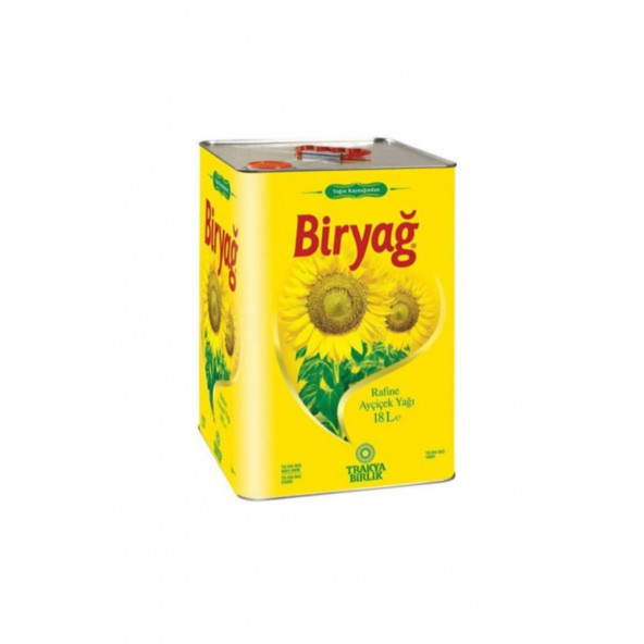 Biryağ 18 lt Teneke Ayçiçek Yağı - 2