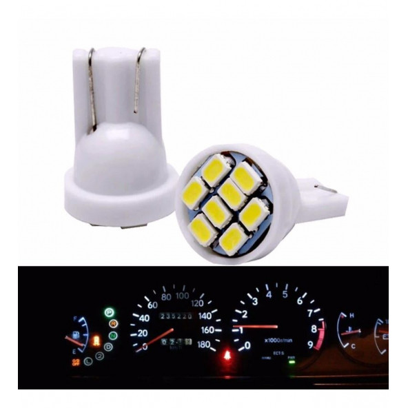 4 Adet 12v T10 Led Fariçi T10 Led Ampul Park Ampulü Beyaz Renk