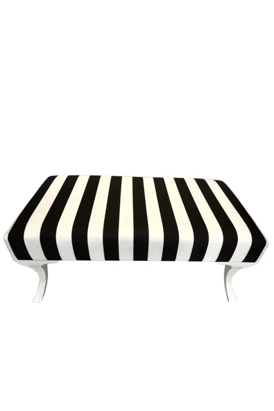 DTM HOME Siyah Beyaz Çizgili Bench Puf - Resim 2
