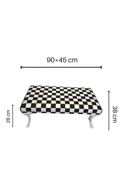 DTM HOME Dama Desenli Bench Puf - 3