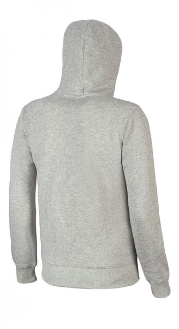 Sweat Hoodie Erkek Fermuarlı Sweatshirt Gri - 2