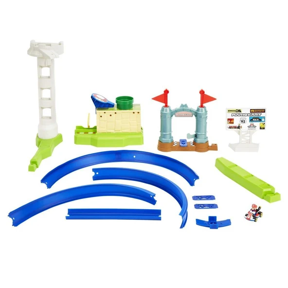 Mattel Lisanslı Ürün Hot Wheels Mario Kart Keskin Dönüşler Pist HGK59 - 5