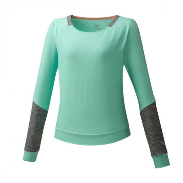 Style Longsleeve Shirt Kadın Uzun Kollu Tişört Yeşil