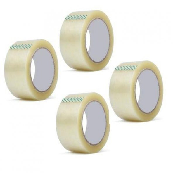 Yılca Akrilik Şeffaf 45x80 Metre 4lü 1.Sınıf Koli Bandı