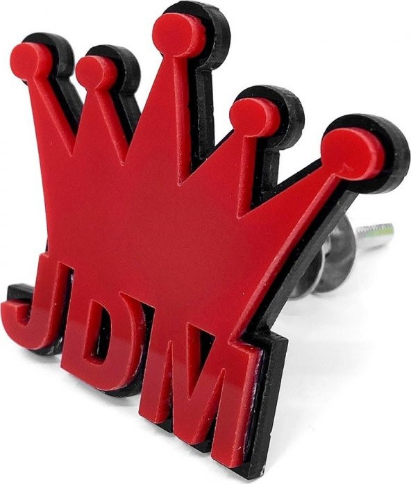 Balp Jdm Kral Tacı Panjur Arması Kırmızı Siyah