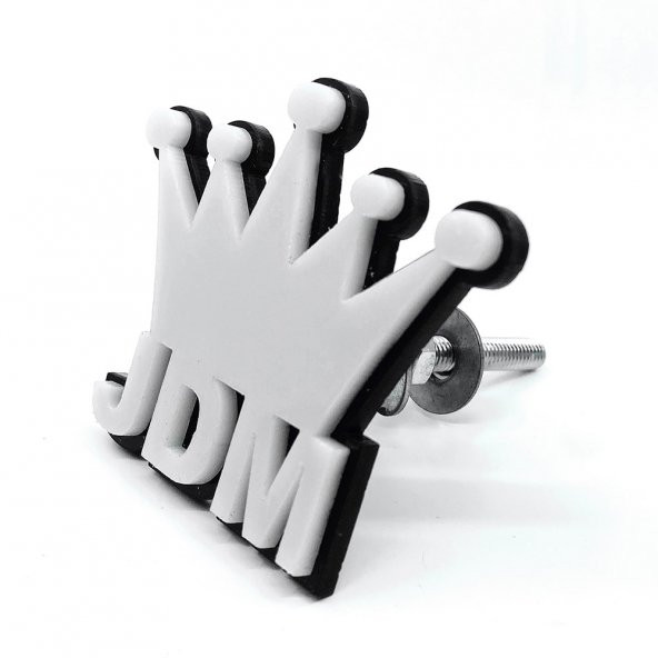 Balp Jdm Kral Tacı Panjur Arması Beyaz Siyah