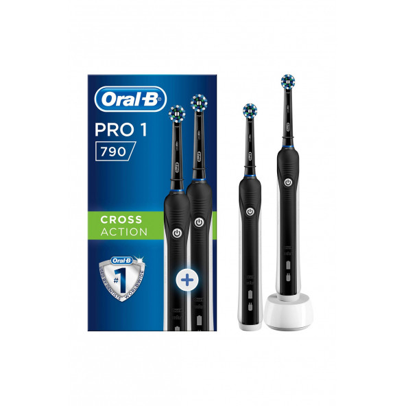 Oral-B Pro 790 Şarj Edilebilir Diş Fırçası Siyah 2'li Avantaj Paket