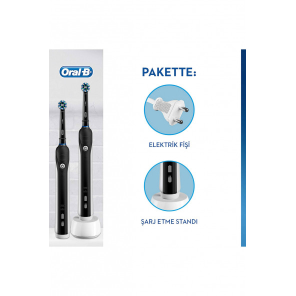 Oral-B Pro 790 Şarj Edilebilir Diş Fırçası Siyah 2'li Avantaj Paket - 2