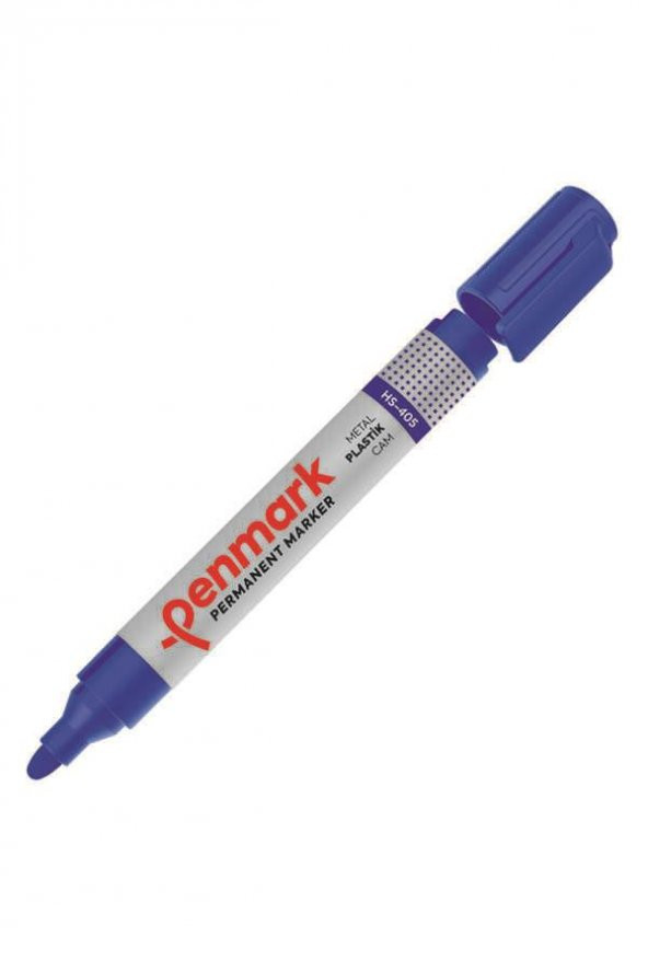 Penmark Permanent Marker Yuvarlak Uç Mavi HS 2-3 mm  (12 adet) 405 02