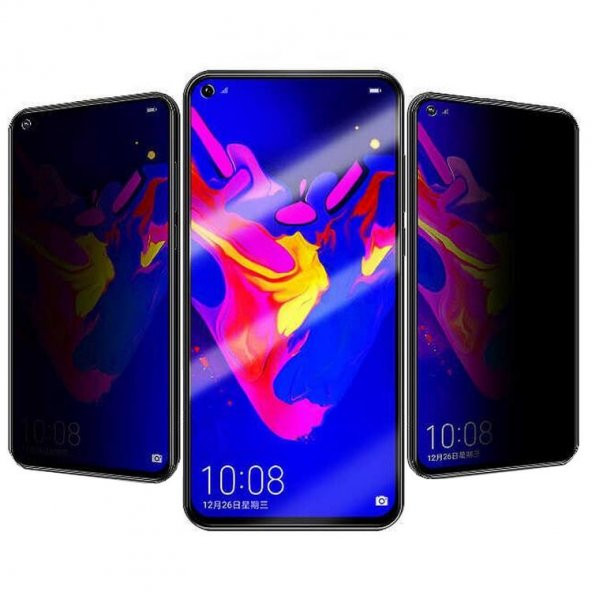 Oppo A36 Privacy 5D Hayalet Cam Ekran Koruyucu - Resim 2