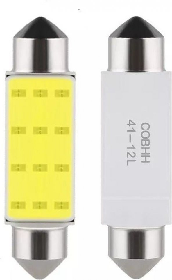 Balp Sofit LED Aydınlatma Tavan Plaka Oto Iç Aydınlatma Beyaz 41 mm 10 Adet