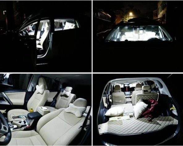 Balp Sofit LED Aydınlatma Tavan Plaka Oto Iç Aydınlatma Beyaz 41 mm 10 Adet - 3