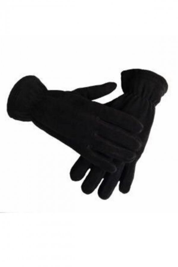 Unisex Siyah Termal Kışlık Kaliteli Polar Eldiven - 4