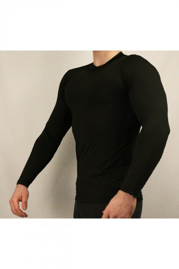Microfiber Termal Tişört Uzun Kol Bej - 2