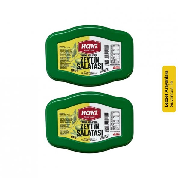 Haki Soslu Yeşil Zeytin Salatası 2li Avantaj Paketi