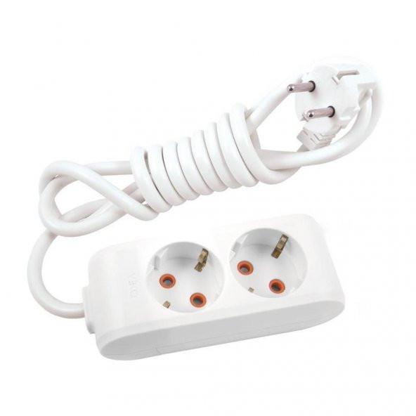 Viko Multi-Let İkili 1M Topraklı Çocuk Korumalı Priz -90113201 ürün görseli 1