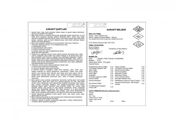 Eca 2 inç " Şiber Valf Vana 601003024 - 3