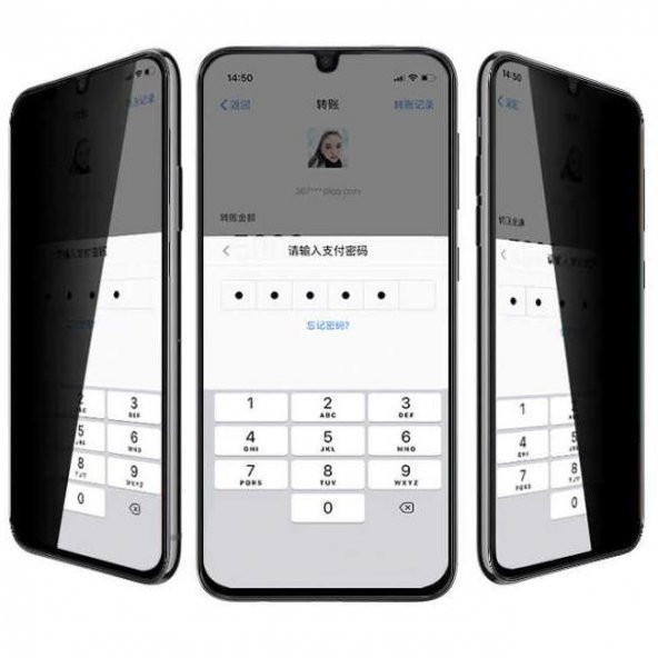Oppo A55 5G Privacy 5D Hayalet Cam Tam Ekran Koruyucu - 2