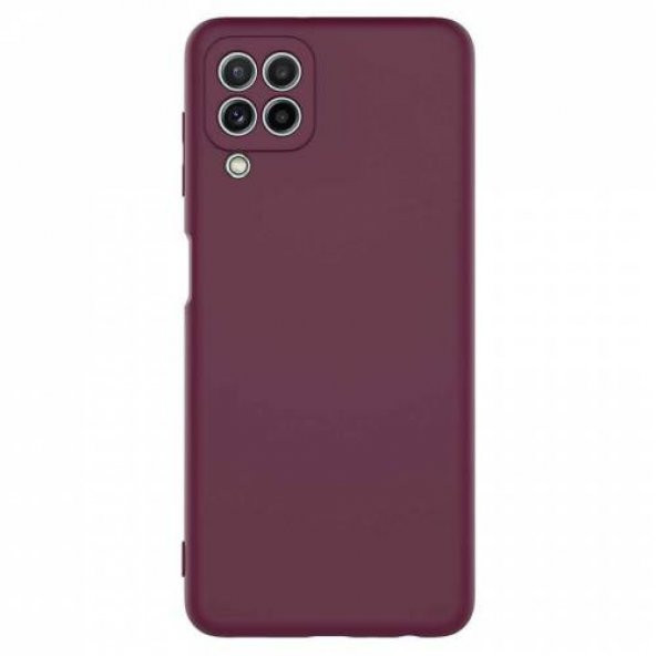 Samsung Galaxy A22 Kılıf Silikon Lansman İçi Kadife+ Cam Ekran Koruyucu - Resim 7