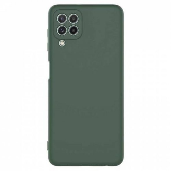 Samsung Galaxy A22 Kılıf Silikon Lansman İçi Kadife+ Cam Ekran Koruyucu - Resim 9