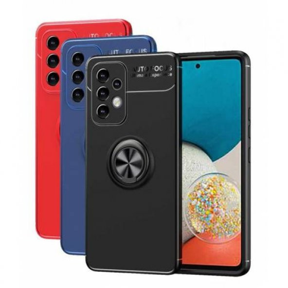 Smody Samsung Galaxy A53 Kılıf Silikon Ravel Yüzüklü Standlı Kamera Korumalı ürün görseli