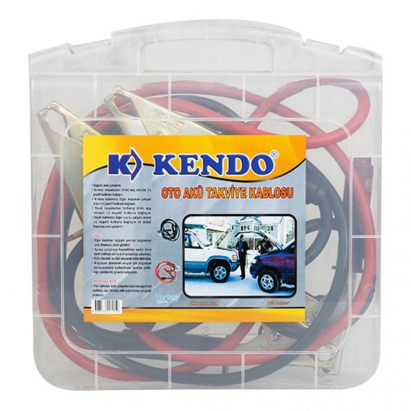 Kendo KTK302 Çantalı Oto Akü Takviye Kablosu 150 Amper 2 metre