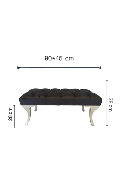 DTM HOME Babyface Kumaş & Bench Siyah Puf - 4