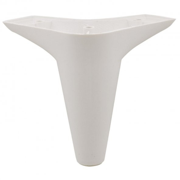 Lüks Mobilya Kanepe Sehpa Puf Koltuk Ayağı 12 cm Beyaz Baza Ayak