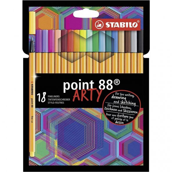 Stabilo Point 88 Arty İnce Keçe Uçlu Kalem Seti 18li - 1
