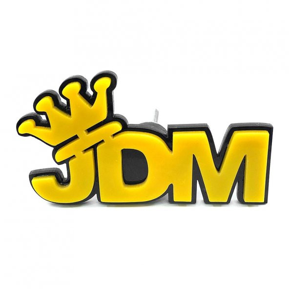 Jdm Kral Tacı Köşe Panjur Arması Sarı Siyah