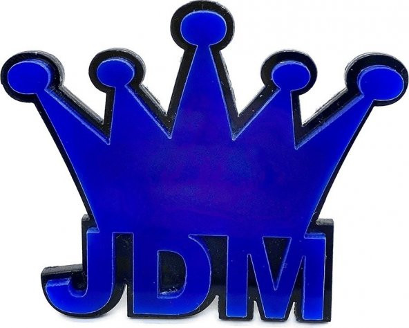 Jdm Kral Tacı Panjur Arması Mavi Siyah - 2